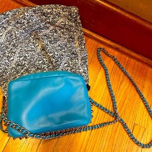 Rebecca Minkoff Teal Studded Crossbody